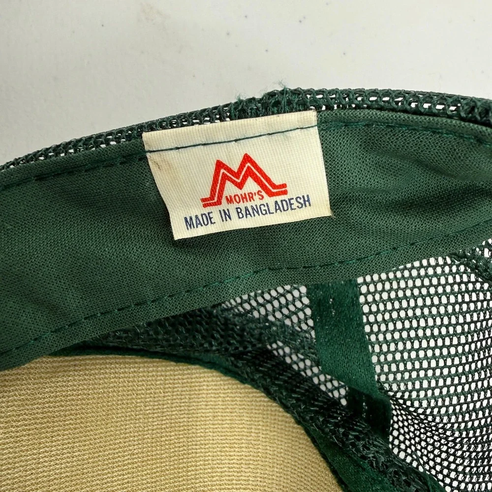 Mount Rushmore Trucker Hat Mens OSFA Forest Green South Dakota Mesh Back Cap
